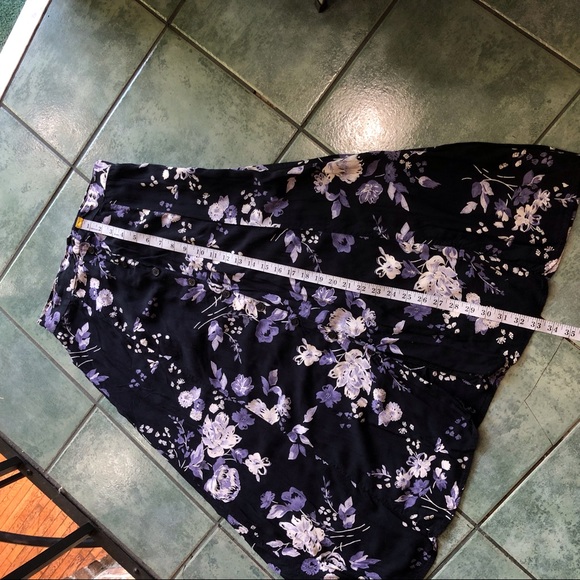 VTG 90s Expressions Cottagecore Floral Button Down Skirt - Picture 5 of 6